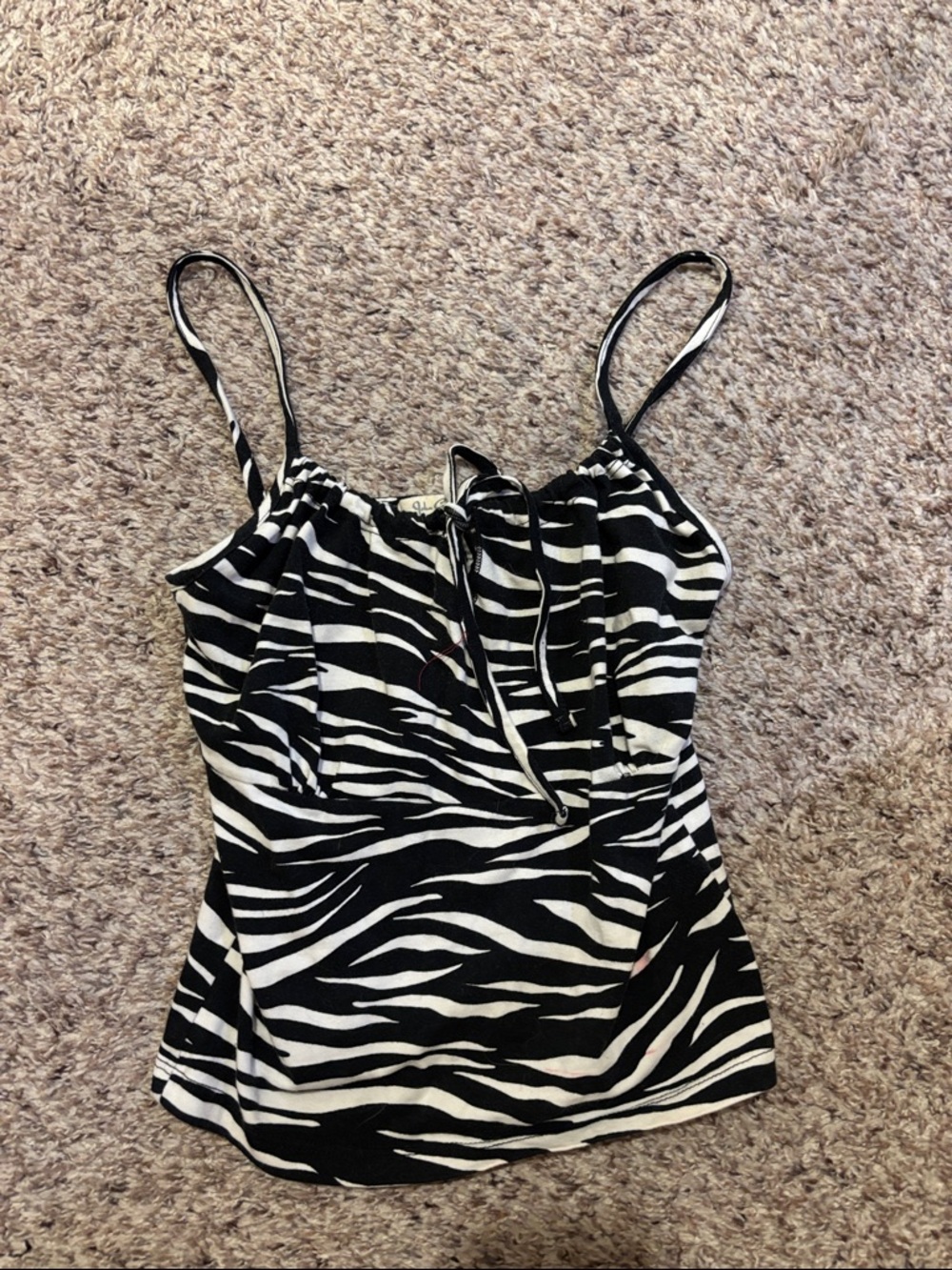 Brandy Melville John Galt Zebra Tank